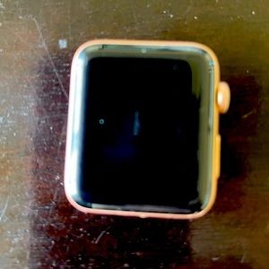 Apple Series 3 watch with 3 coordinating wristbands